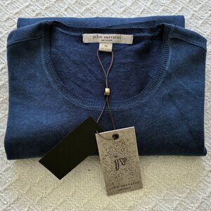 NWT John Varvatos Cashmere Silk Pete Crew Neck Sweater